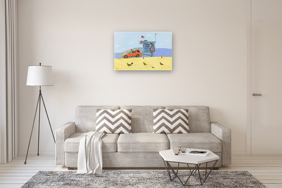 Beach Patrol by John Jaster |  In Room View of Artwork 