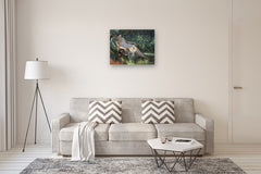Original art for sale at UGallery.com | Lillies and Lace by Richard Johnson | $5,175 | oil painting | 24' h x 30' w | thumbnail 5