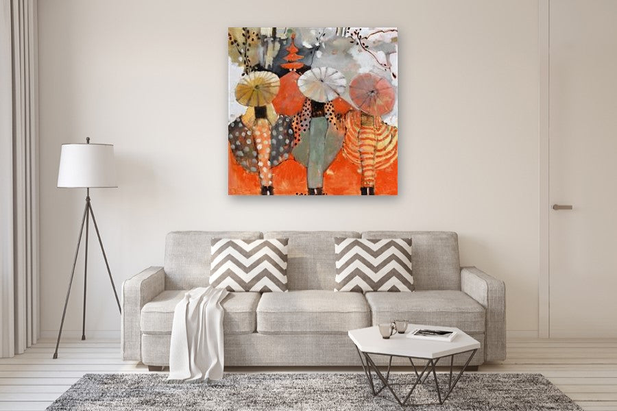 The Red Temple by Mary Pratt |  In Room View of Artwork 