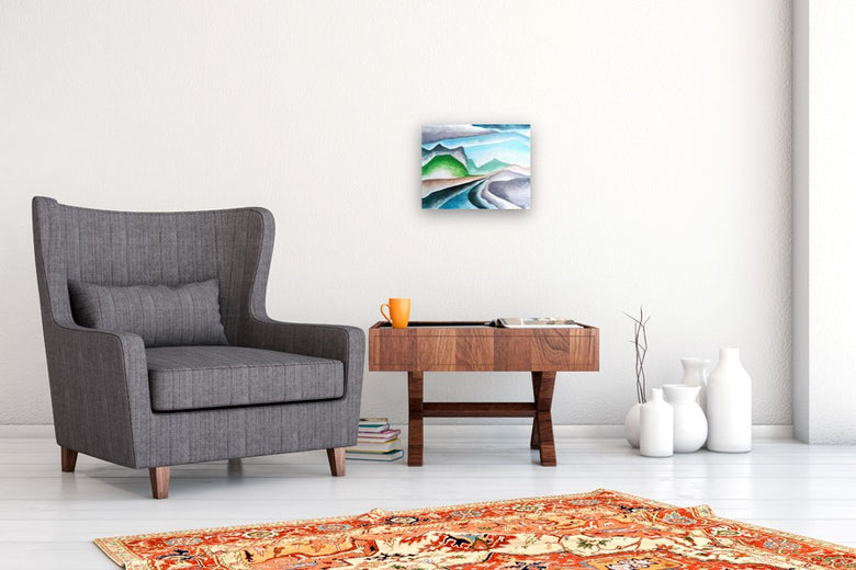 The River by Mabel Serena |  In Room View of Artwork 