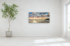 Original art for sale at UGallery.com | Halfmoon Bay by Tiffany Blaise | $4,550 | mixed media artwork | 30' h x 60' w | thumbnail 5