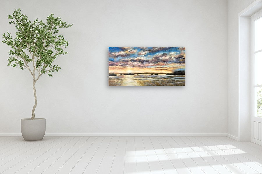 Halfmoon Bay by Tiffany Blaise |  In Room View of Artwork 