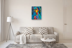 Original art for sale at UGallery.com | Echoes of a Tropical Muse by Allen Wittert | $1,700 | acrylic painting | 31.5' h x 24' w | thumbnail 5