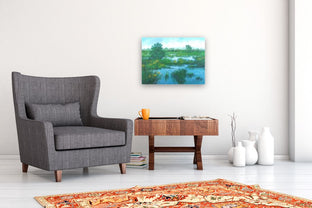 Goldenrod Marsh by Suzanne Massion |  In Room View of Artwork 