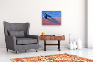 Shadow Of A Man In Paris #2 by Warren Keating |  In Room View of Artwork 