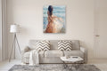 Original art for sale at UGallery.com | Feeling the Ocean Breeze by Nava Lundy | $3,275 | acrylic painting | 48' h x 36' w | thumbnail 5