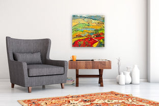 View of the Lake by James Hartman |  In Room View of Artwork 
