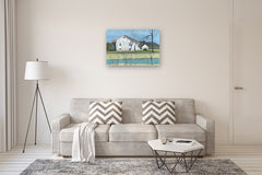 Original art for sale at UGallery.com | Country White House by Brian McCarty | $800 | oil painting | 24' h x 36' w | thumbnail 5