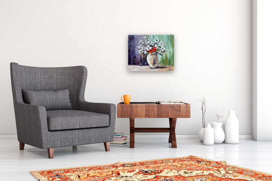 Radiance in the Quiet by Lisa Elley |  In Room View of Artwork 
