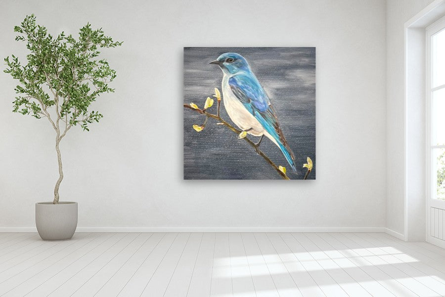 Bluebird by Maria Karla Watson |  In Room View of Artwork 