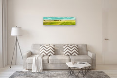 Original art for sale at UGallery.com | Red Barn V by Mandy Main | $1,450 | oil painting | 12' h x 48' w | thumbnail 5