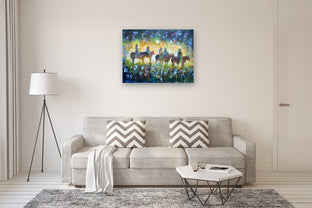 Watchful Eyes by Kip Decker |  Side View of Artwork 