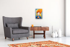Original art for sale at UGallery.com | The Girl and the Sphere by Evgenia Smirnova | $550 | pastel artwork | 16.5' h x 11.7' w | thumbnail 5