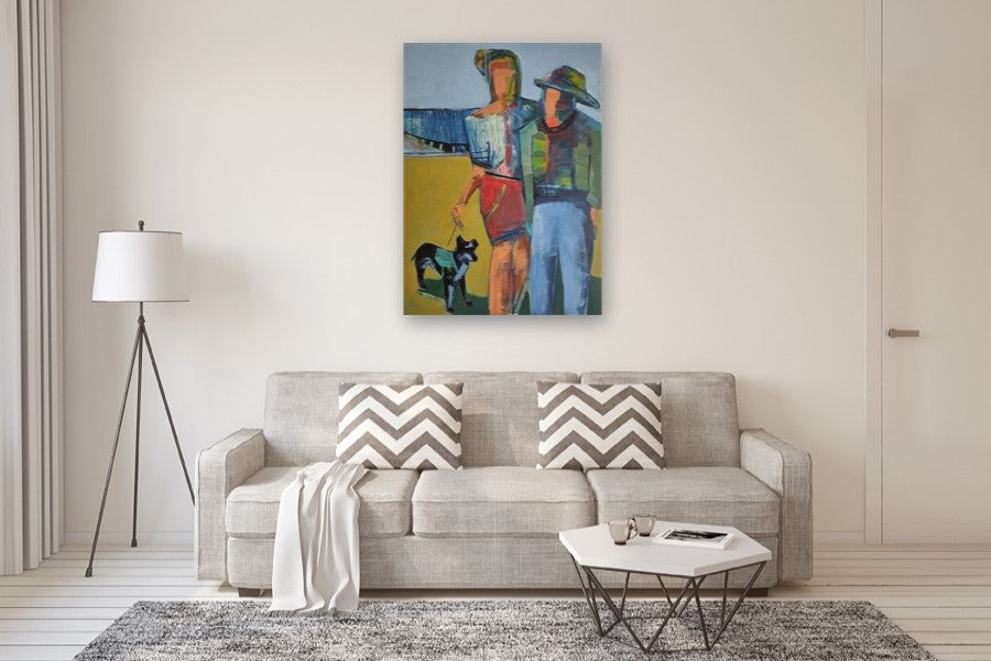 Dog Family by Gail Ragains |  In Room View of Artwork 