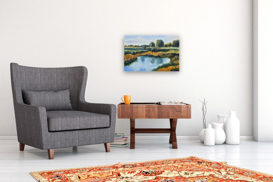 Peaceful Silence by Gulshaba Abbasova |  In Room View of Artwork 