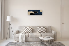 Original art for sale at UGallery.com | Moonstruck by Jaime Ellsworth | $2,000 | acrylic painting | 12' h x 36' w | thumbnail 5