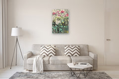 Original art for sale at UGallery.com | Tall Poppies by Mary Pratt | $1,600 | oil painting | 36' h x 24' w | thumbnail 5
