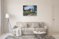 Original art for sale at UGallery.com | Barn and Silos by Kip Decker | $2,575 | acrylic painting | 30' h x 40' w | thumbnail 5