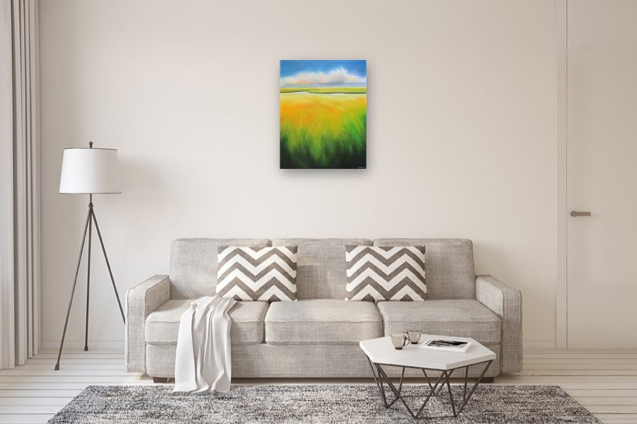 Marsh Grass Light by Nancy Hughes Miller |  In Room View of Artwork 