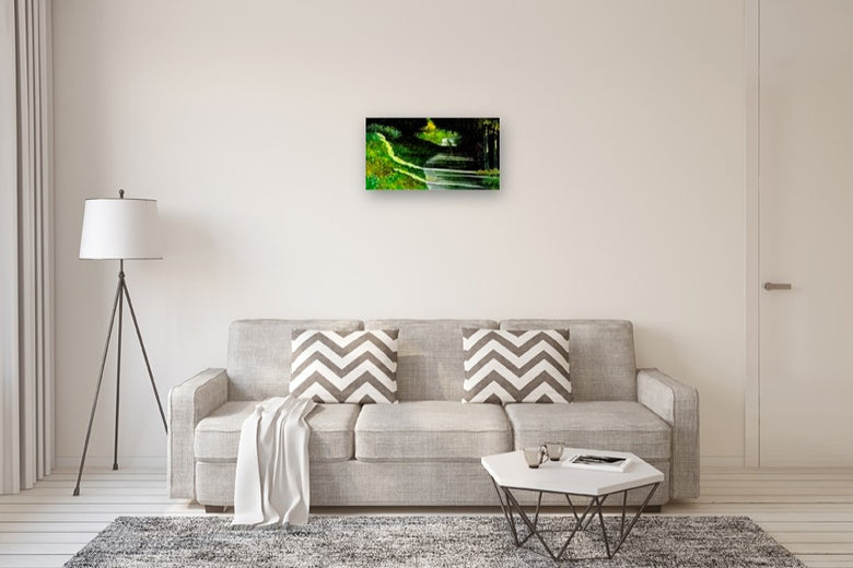 Shining Through by Vic Roschkov |  In Room View of Artwork 