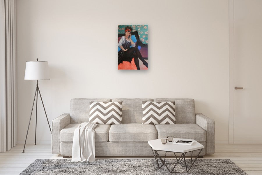 Long Black Legs by Nicholas Robertson |  In Room View of Artwork 