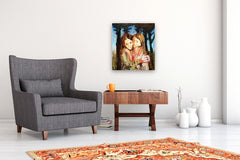 Original art for sale at UGallery.com | Together II by David Kihlberg | $2,125 | oil painting | 23.2' h x 21.2' w | thumbnail 5