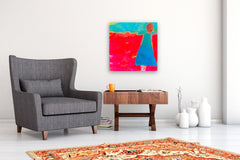 Original art for sale at UGallery.com | Leaning into the Light by Robin Okun | $1,100 | acrylic painting | 24' h x 24' w | thumbnail 5