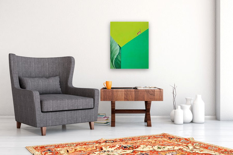 Cheetah by Heejin Sutton |  In Room View of Artwork 