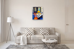 Original art for sale at UGallery.com | Interior with Lemons by Robert Hofherr | $1,225 | acrylic painting | 30' h x 24' w | thumbnail 5