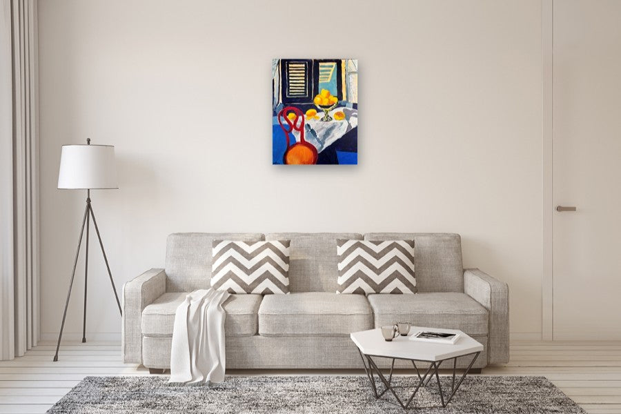 Interior with Lemons by Robert Hofherr |  In Room View of Artwork 