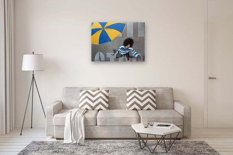STOP by Duane Brown |  In Room View of Artwork 
