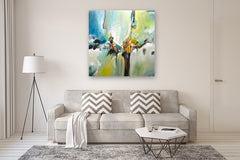Original art for sale at UGallery.com | All That Jazz by DL Watson | $5,725 | acrylic painting | 48' h x 48' w | thumbnail 5