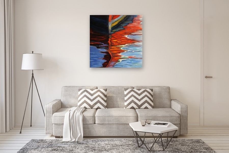 Red on Barlovento by Andres Lopez |  In Room View of Artwork 