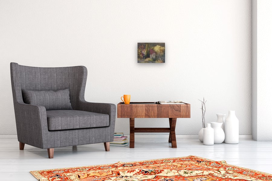 House on Mingus Mountain by Sherri Aldawood |  In Room View of Artwork 