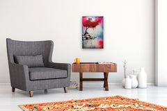 Original art for sale at UGallery.com | A Place Between Worlds by Evgenia Smirnova | $700 | mixed media artwork | 23' h x 15' w | thumbnail 5