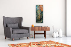 Original art for sale at UGallery.com | Manhattan Flatiron Building II by Sharon Sieben | $500 | oil painting | 30' h x 12' w | thumbnail 5