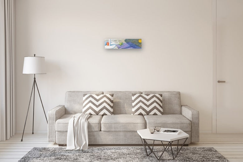 Geometrie in Riva Al Mare N. 3 by Tito Rossini |  In Room View of Artwork 