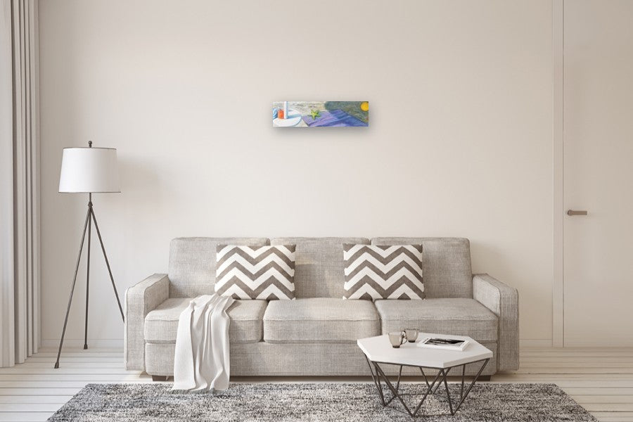 Geometrie in Riva Al Mare N. 3 by Tito Rossini |  In Room View of Artwork 