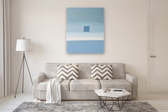 Original art for sale at UGallery.com | Fragments Monument XI Island Without Time by Jian Ma (Jane M.) | $3,100 | oil painting | 47' h x 39' w | thumbnail 5