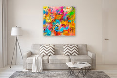Original art for sale at UGallery.com | The Shape of Summer by Allen Wittert | $4,100 | acrylic painting | 43.5' h x 47.5' w | thumbnail 5