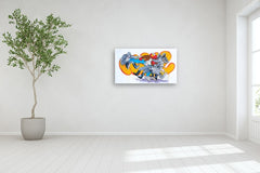 Original art for sale at UGallery.com | Peace by Jay Jones (aka FunnyTummy) | $4,750 | acrylic painting | 29.13' h x 48.03' w | thumbnail 5