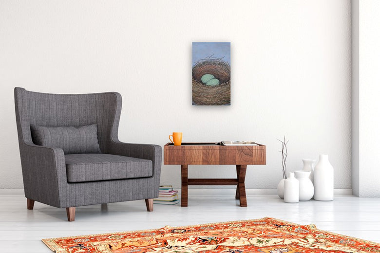 The Fine Craft of Nest Construction by Jennifer Ross |  In Room View of Artwork 