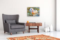 Original art for sale at UGallery.com | Birds of a Feather by John Jaster | $900 | acrylic painting | 18' h x 24' w | thumbnail 5