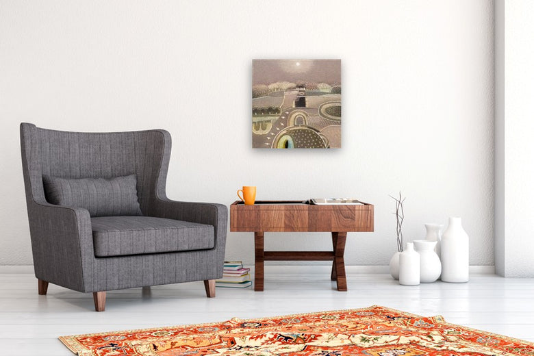 The Full Moon Is Still up There by Rob van Hoek |  In Room View of Artwork 