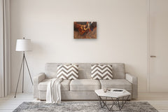 Original art for sale at UGallery.com | Fire Dances by Richard Johnson | $5,350 | oil painting | 24' h x 30' w | thumbnail 5