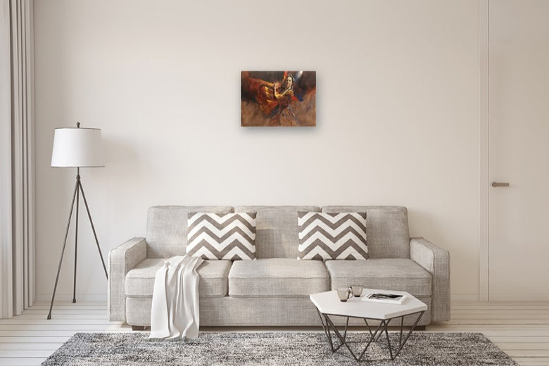 Fire Dances by Richard Johnson |  In Room View of Artwork 