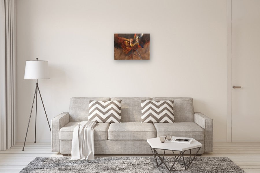 Fire Dances by Richard Johnson |  In Room View of Artwork 