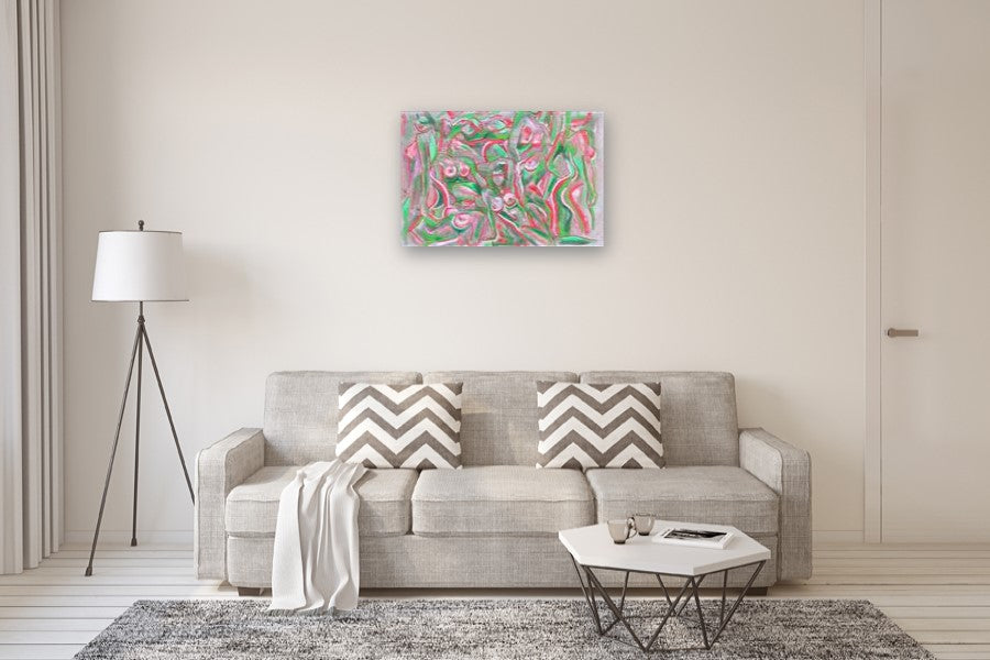 Erotic Nights in Bloom by Barbara "Barbsie" Safronova |  In Room View of Artwork 