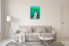 Original art for sale at UGallery.com | Presence by Agnieszka Potrzebnicka | $1,200 | oil painting | 31.49' h x 23.62' w | thumbnail 5