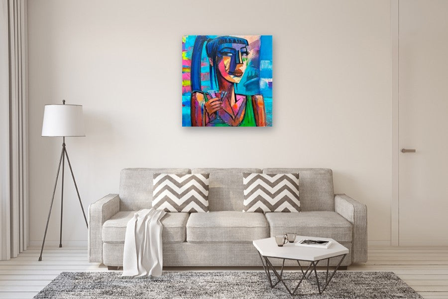 Cubist Martini by Allen Wittert |  In Room View of Artwork 
